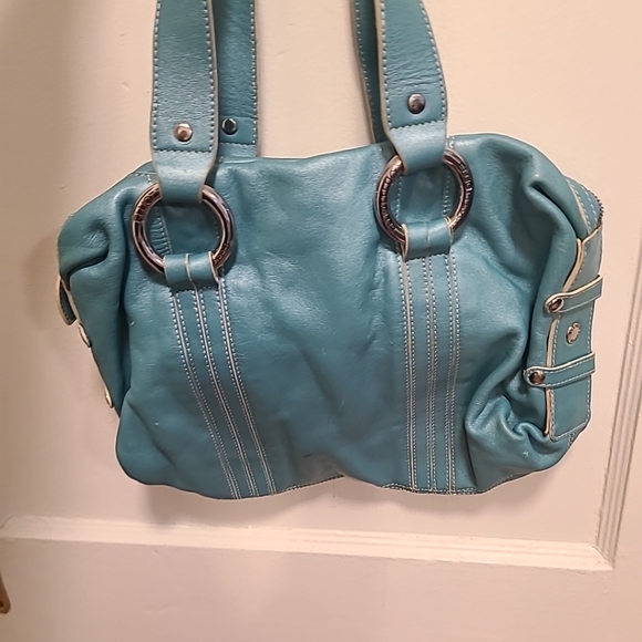 Elliott Lucca Handbags - Elliott Lucca Charmed Turquoise Shoulder Handbag NWT